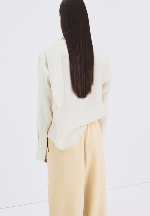 MANGO - Blouse salmo - light beige