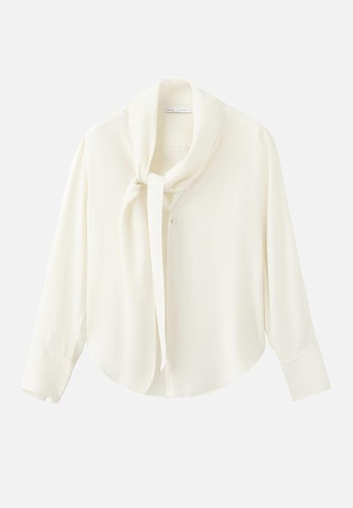 MANGO - Blouse salmo - light beige
