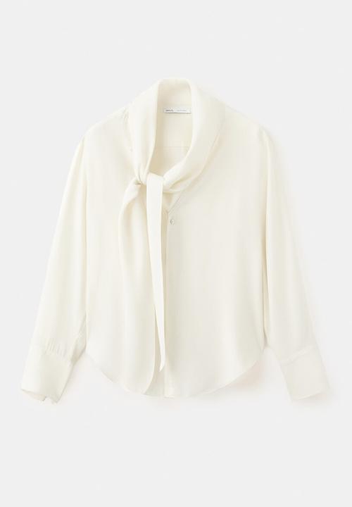 MANGO - Blouse salmo - light beige