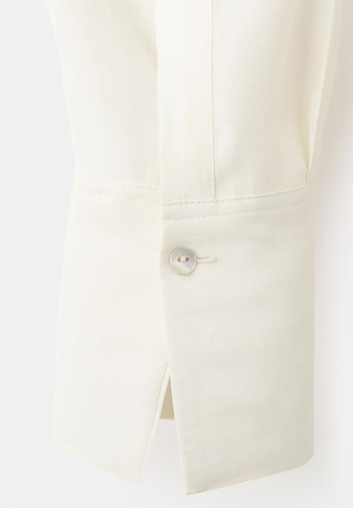 MANGO - Blouse salmo - light beige