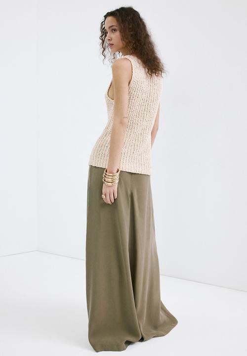 MANGO - Trousers vero - beige/khaki