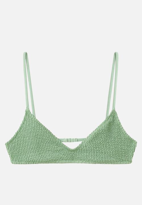 MANGO - Bikini top solene- light/pastel green