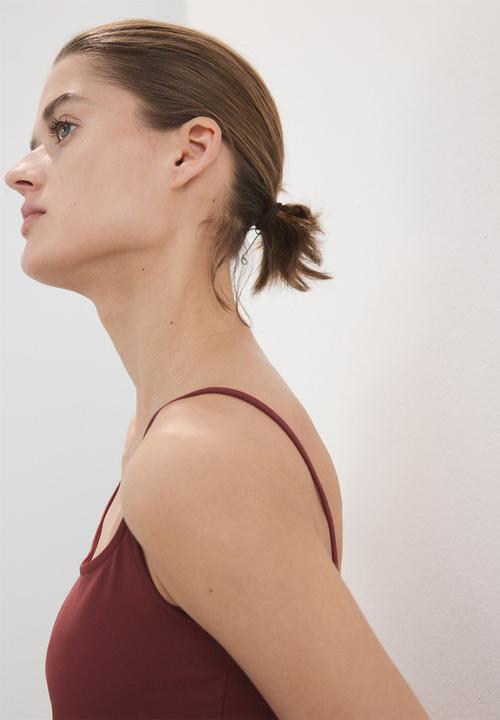 MANGO - Top bacari - rust/copper