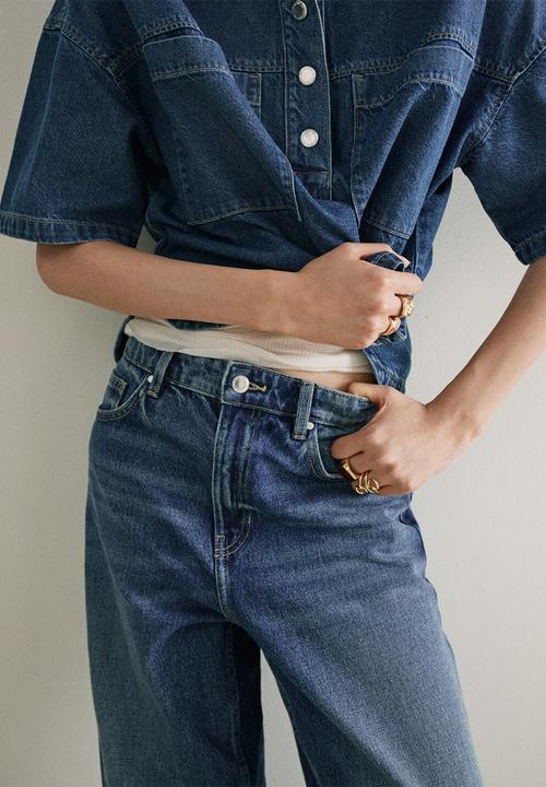 MANGO - Jeans belle - open blue