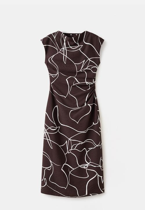 MANGO - Dress daniela - brown