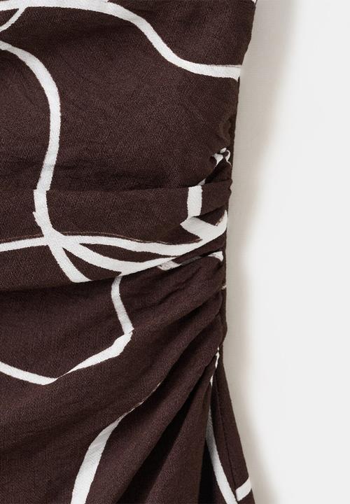 MANGO - Dress daniela - brown