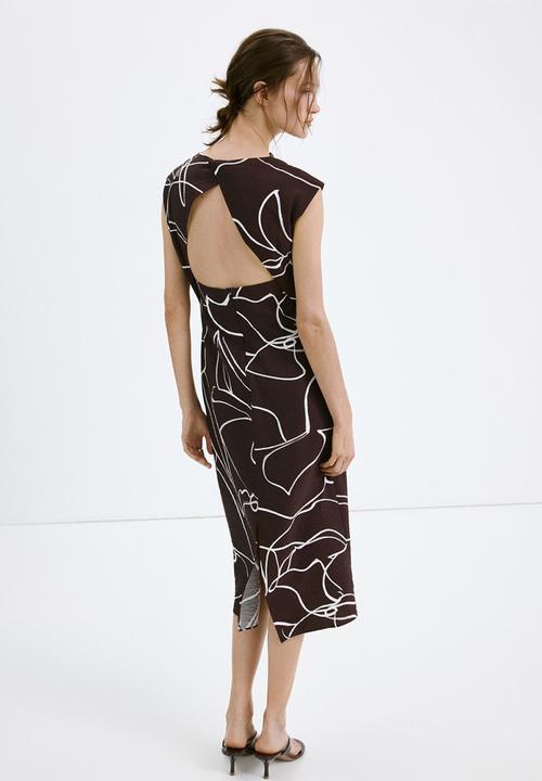 MANGO - Dress daniela - brown