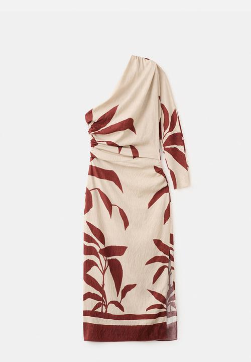 MANGO - Dress yara - light beige