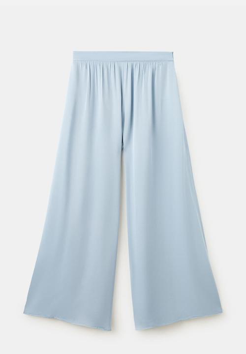 MANGO - TROUSERS AZUR - Mid-Blue