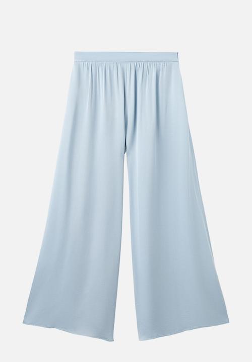 MANGO - TROUSERS AZUR - Mid-Blue