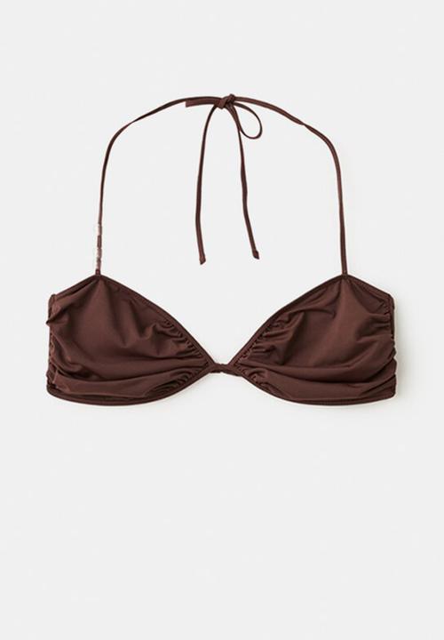 MANGO - Bikini top chiara- rust/copper