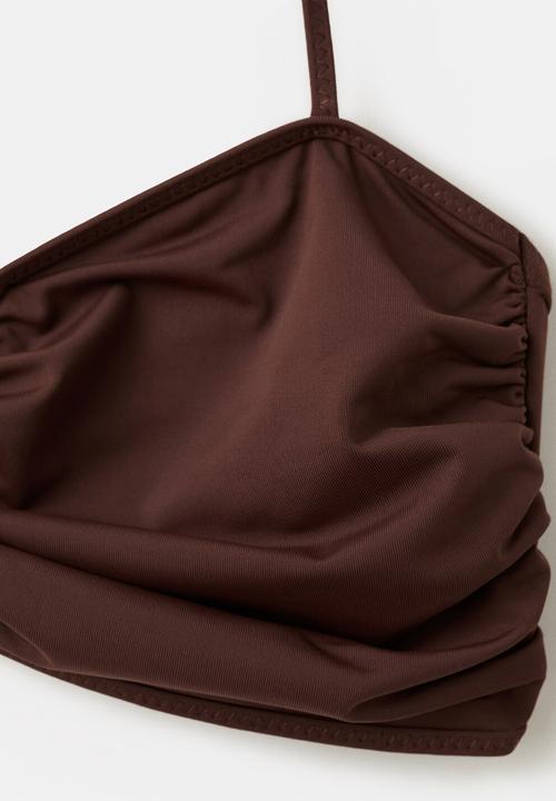 MANGO - Bikini top chiara- rust/copper