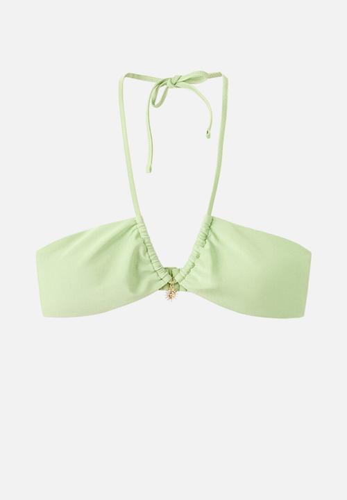MANGO - Bikini top aster- light/pastel green