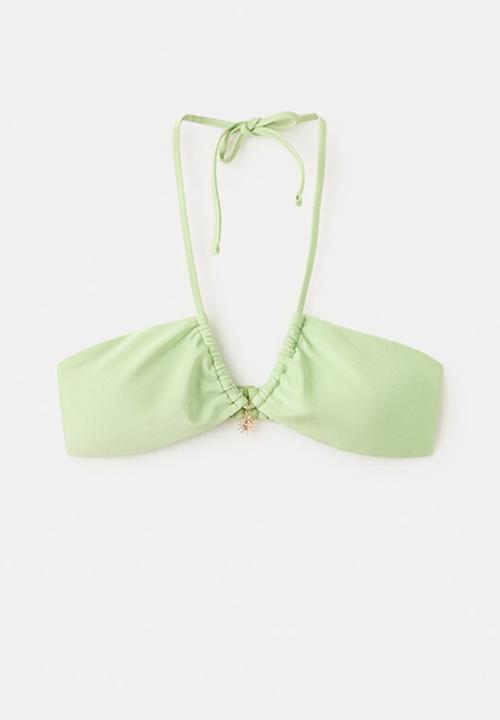 MANGO - Bikini top aster- light/pastel green