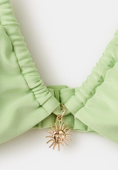 MANGO - Bikini top aster- light/pastel green