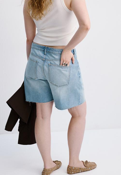 MANGO - Plus bermudas anne - open blue