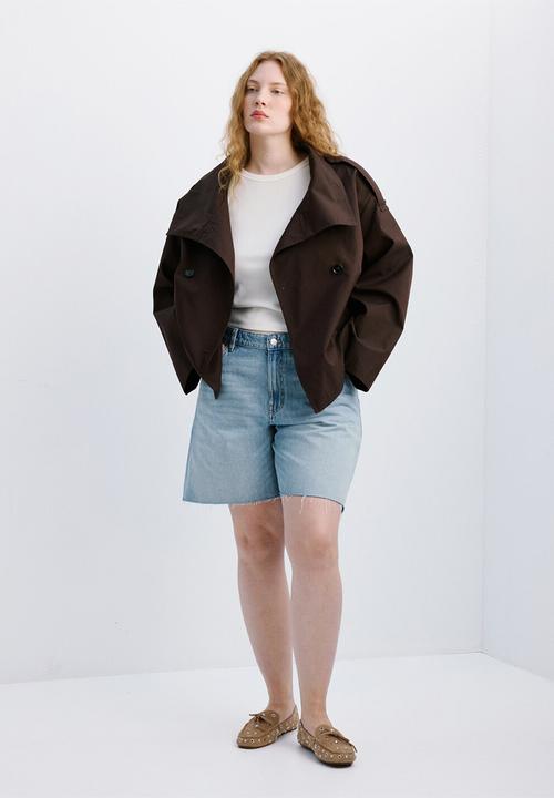 MANGO - Plus bermudas anne - open blue