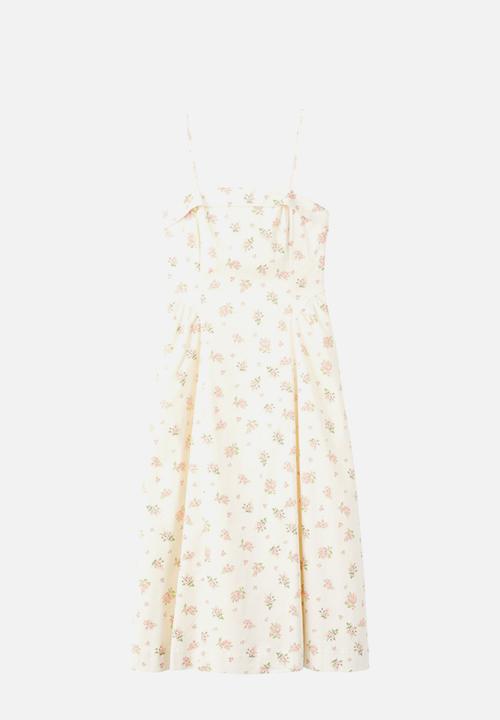 MANGO - Dress ramo - light beige