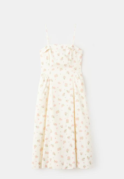 MANGO - Dress ramo - light beige