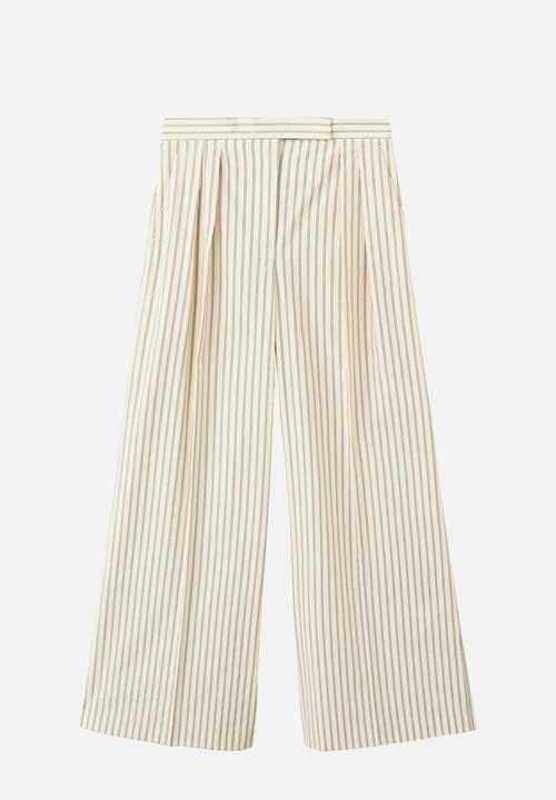 MANGO - Trousers tatin - yellow