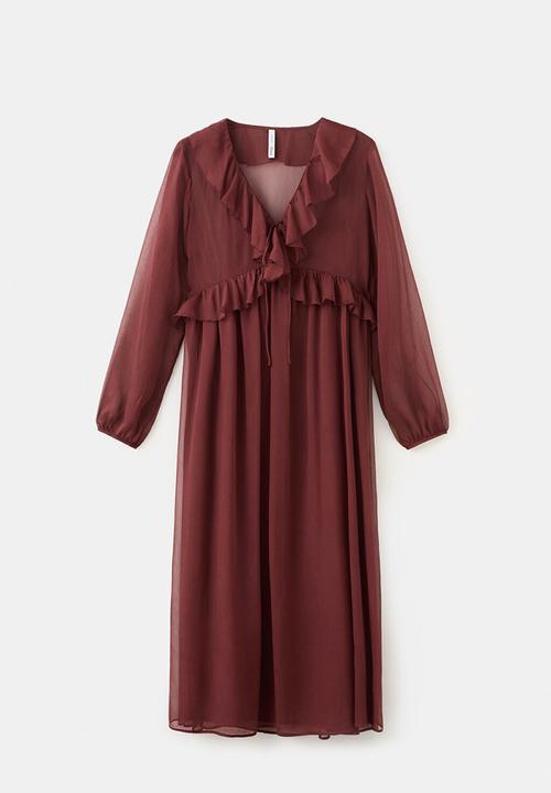 MANGO - Dress romance - brown