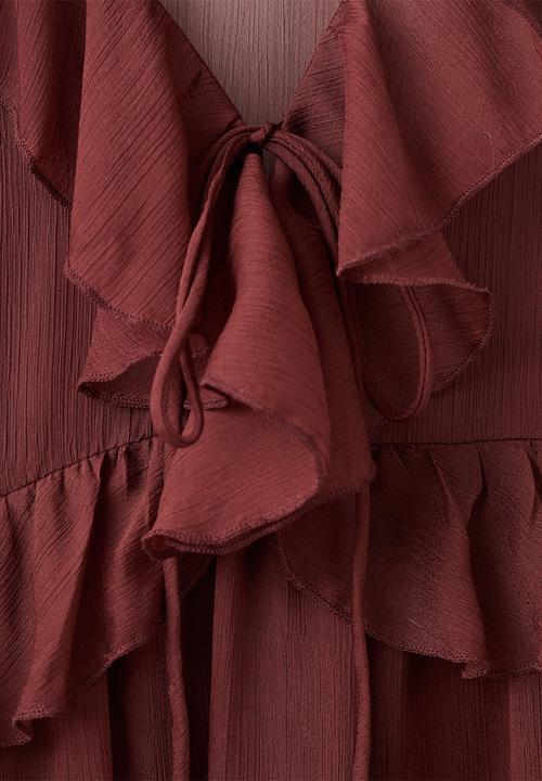 MANGO - Dress romance - brown