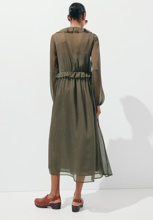 MANGO - Dress romance - beige/khaki