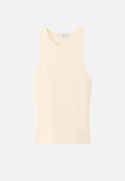 MANGO - Top dalton - light beige