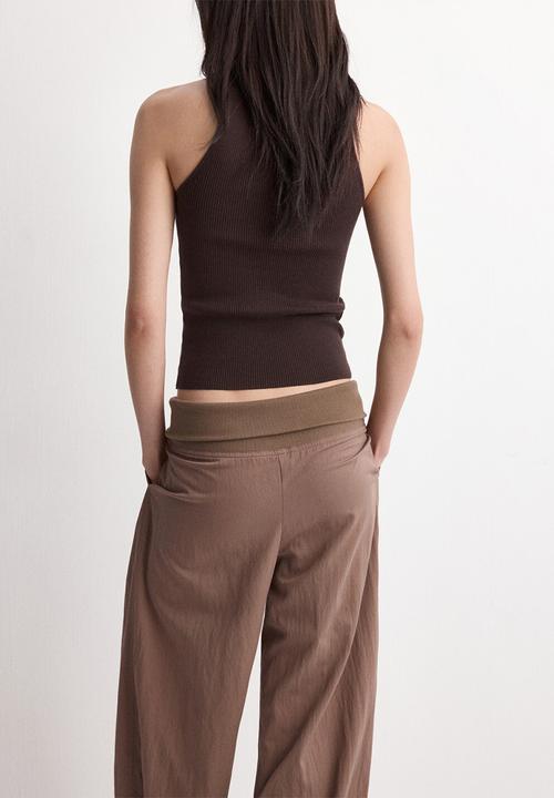 MANGO - Top dalton - dark brown