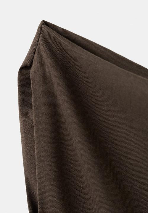 MANGO - Dress gelato - brown