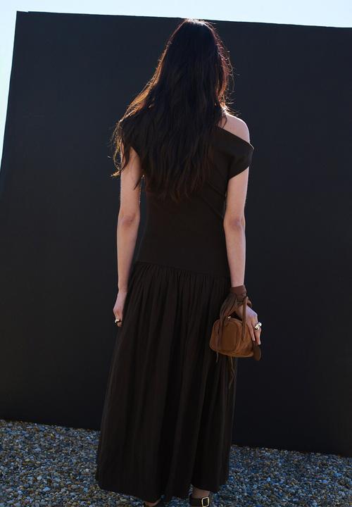 MANGO - Dress gelato - brown