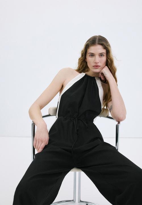 MANGO - Jumpsuit morty - black