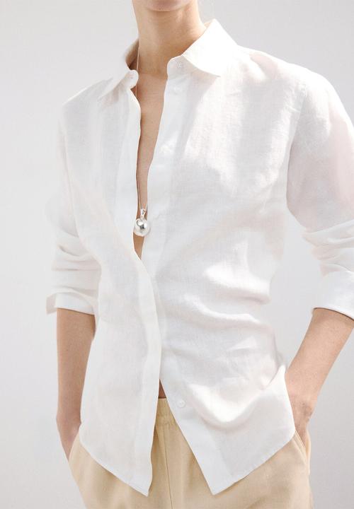 MANGO - Shirt samara - white
