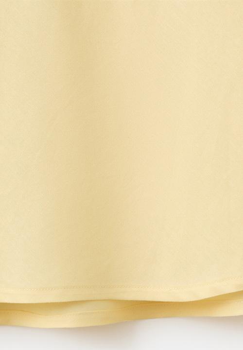 MANGO - Skirt laguna - light/pastel yellow