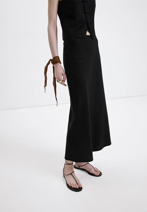 MANGO - Skirt laguna - black