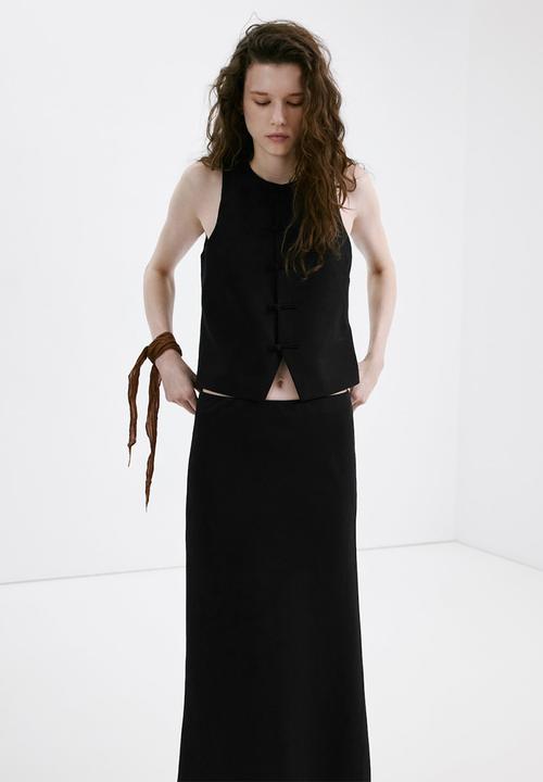 MANGO - Skirt laguna - black