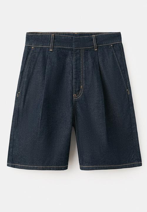 MANGO - Bermudas amelie - open blue