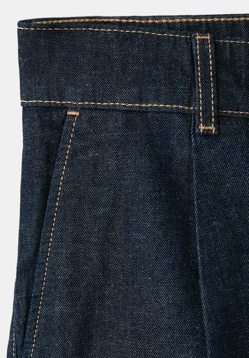 MANGO - Bermudas amelie - open blue