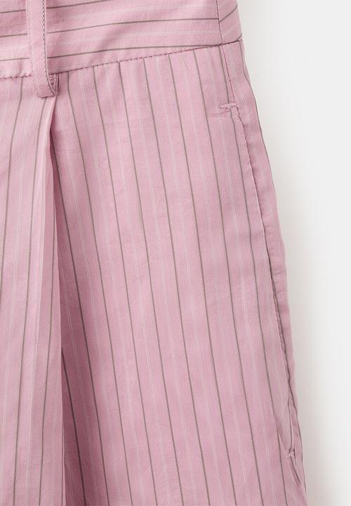 MANGO - Bermudas lombi - light/pastel pink