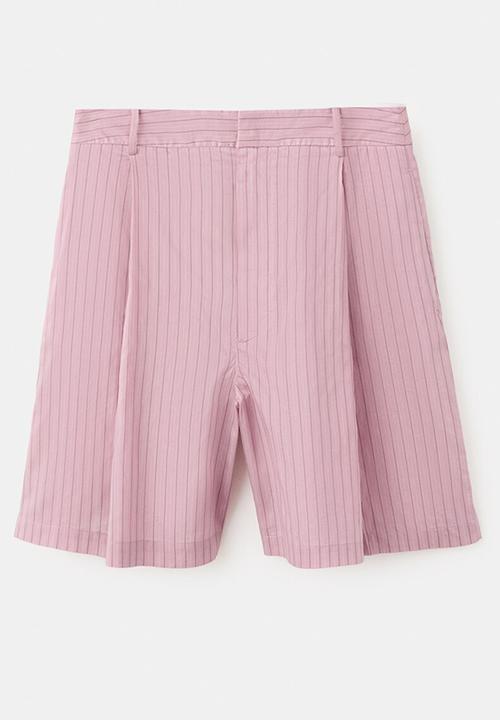 MANGO - Bermudas lombi - light/pastel pink