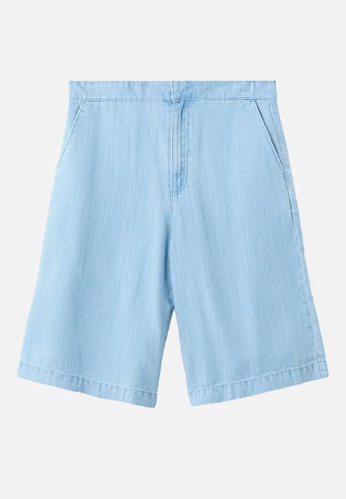 MANGO - Bermudas eva - open blue