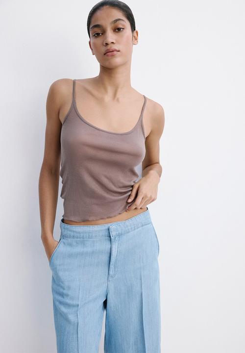 MANGO - Bermudas eva - open blue