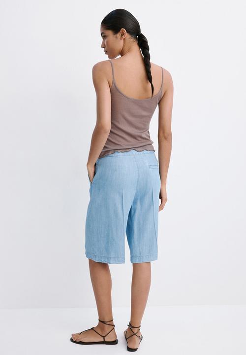 MANGO - Bermudas eva - open blue