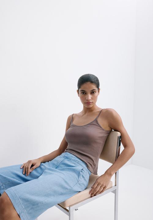 MANGO - Bermudas eva - open blue