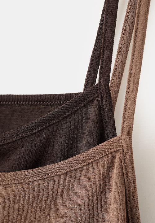 MANGO - Dress noe - brown