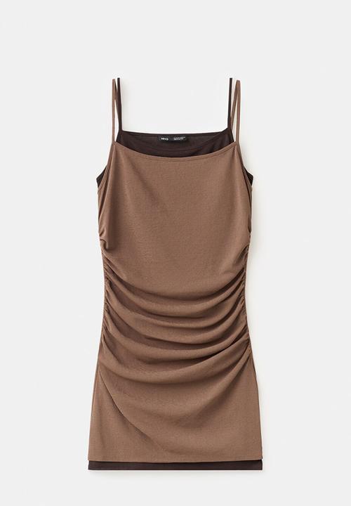 MANGO - Dress noe - brown