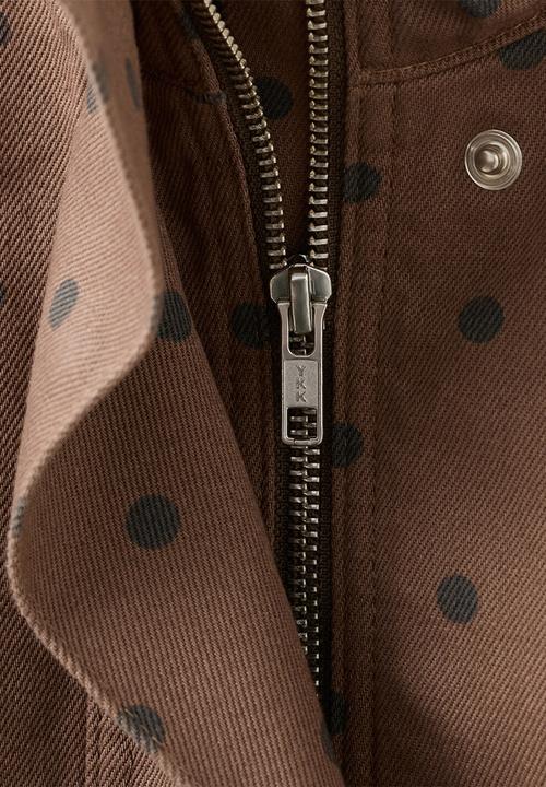 MANGO - Jacket dots- dark brown