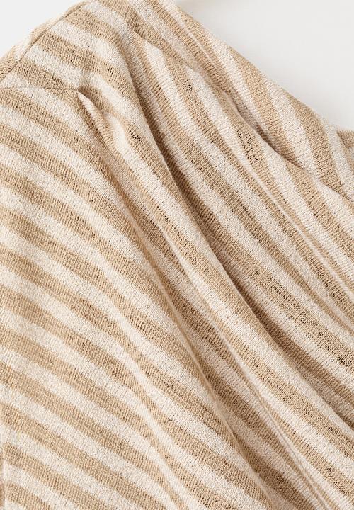 MANGO - T-shirt dela - light beige