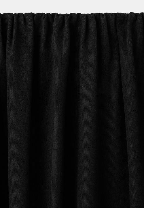 MANGO - Trousers corini - black