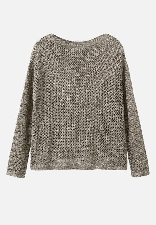 MANGO - Sweater luli - beige/khaki